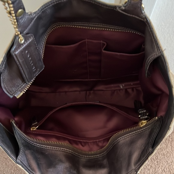 Coach logo canvas shoulder bag - Picture 2 of 4